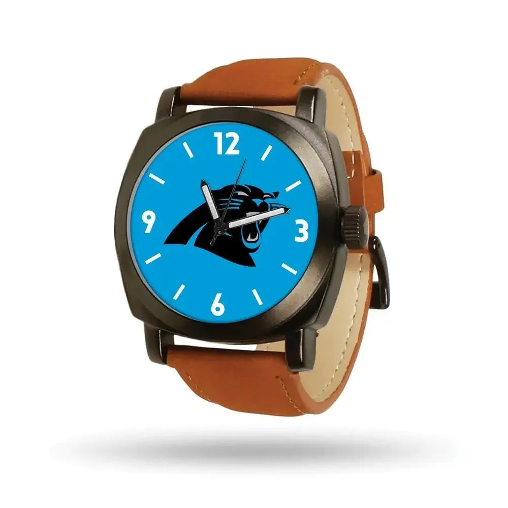 NFL Panthers Sparo Knight Watch Jewelry Rico Wrist Band Carolina Black New